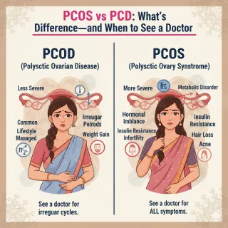 PCOS vs PCOD: What’s the Difference—and When to See a Doctor?