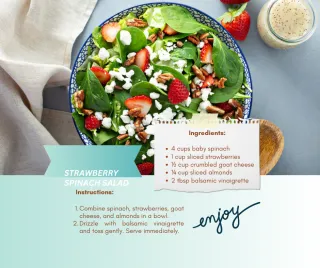 Wholesome Strawberry Spinach Salad Delight