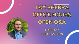 Partnerships, Crypto, and More | Tax Sherpa Live - 2024-08-13