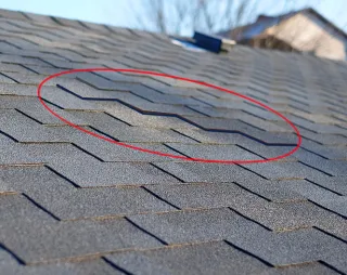 What is the Z shape on my shingle roof in DFW?
