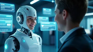 Generative AI Chatbot Engaging in Human-Like Conversation | ShareTech Solutions