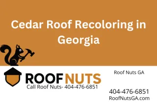 Cedar Roof Recoloring in Georgia
