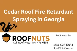 Cedar Roof Fire Retardant Spraying in Georgia