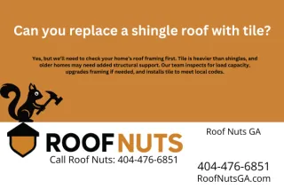 Can you replace a shingle roof with tile?