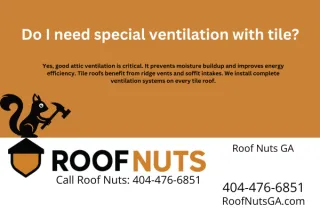 Do I need special ventilation with tile?