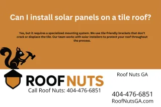 Can I install solar panels on a tile roof?