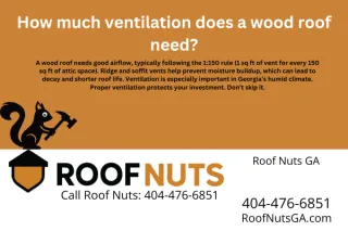 How much ventilation does a wood roof need?