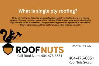 What is single ply roofing?