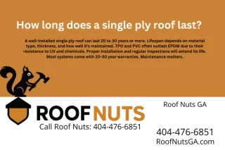 How long does a single ply roof last?