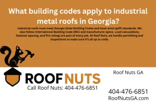 What building codes apply to industrial metal roofs in Georgia?