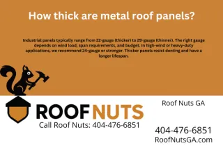 How thick are metal roof panels?