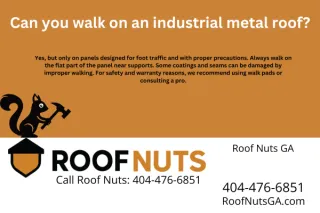 Can you walk on an industrial metal roof?
