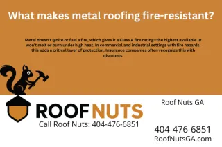 What makes metal roofing fire-resistant?