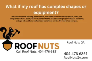 What if my roof has complex shapes or equipment?