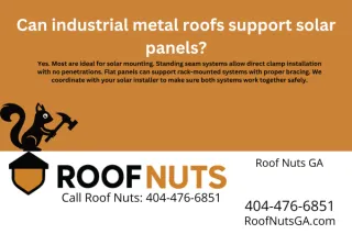 Can industrial metal roofs support solar panels?