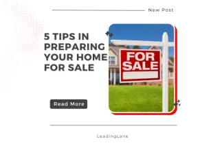 Five Recommendations in Preparing Your Home For Sale
