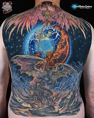 Full color back piece
