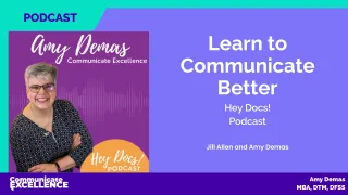 Amy Demas with Jill Allen on Hey Docs! Podcast