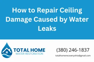 How to Repair Ceiling Damage Caused by Water Leaks