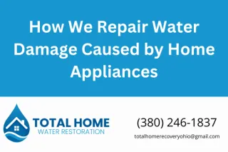How We Repair Water Damage Caused by Home Appliances