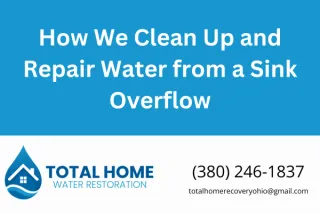 How We Clean Up and Repair Water from a Sink Overflow