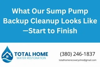 What Our Sump Pump Backup Cleanup Looks Like—Start to Finish