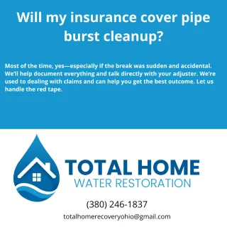 Will my insurance cover pipe burst cleanup?