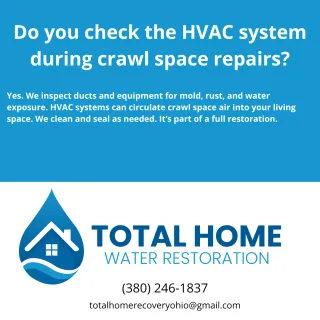 Do you check the HVAC system during crawl space repairs?