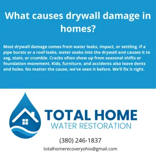 What causes drywall damage in homes?