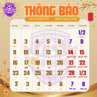 Lịch nghỉ Tết Nguyên Đán Bính Ngọ- 2026