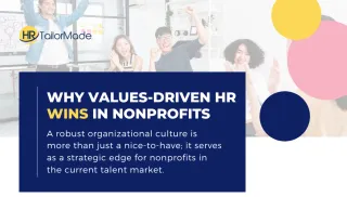 Values-Driven HR: Building a Strong Culture in Nonprofits