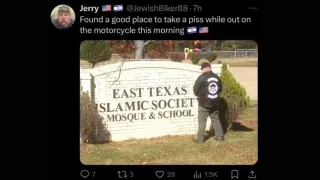 CAIR-DFW Calls for Hate Crime Probe of Post Showing Man Urinating on Tyler Mosque Sign