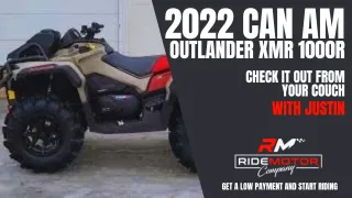 2022 Canam Outlander XMR 1000R - Hottest ATV on the Market