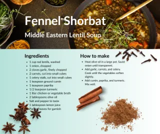 Fennel Shorbat: Nutritious Lentil Soup Delight