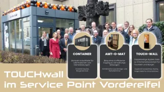 Revolutionäre Digitalisierung – TOUCHwall im Service Point der Verbandsgemeinde Vordereifel