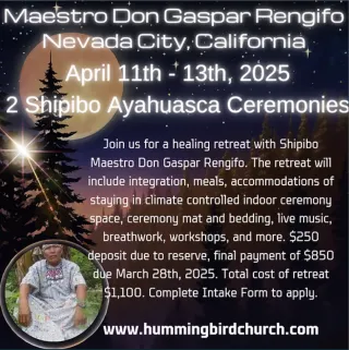 April 11th - 13th, 2025 - 
Nevada City, CA