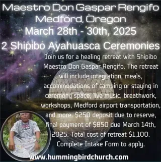 March 28th - 30th, 2025 -  Medford, Oregon (area)