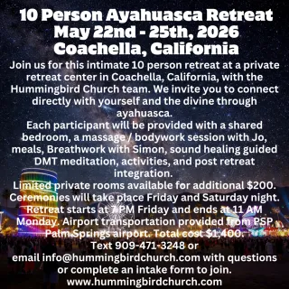 10 Participants Only - Coachella, California - May 22nd - 25th, 2026 
