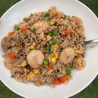 Pork and Prawn Fried Rice Recipe