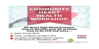 Community Heart Health Workshop: All about High Blood Pressure