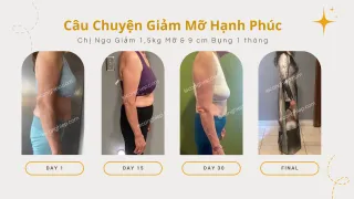 Câu Chuyện Giảm Cân: Kinh Nghiệm Giảm 2Kg Trong 1 Tháng Chị Nga - Giảm Mỡ Hạnh Phúc
