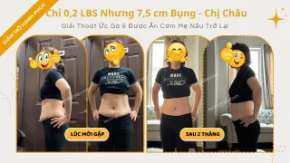 Hành Trình 60 Ngày Giảm 7.5cm Vòng Eo Của Chị Chau Dang | Giảm Mỡ Hạnh Phúc