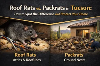 Roof Rats vs. Packrats in Tucson: How to Spot the Difference and Protect Your Home