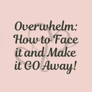 Overwhelm: How to Face it and Make it GO Away!