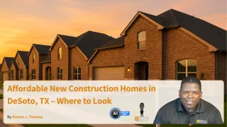 Affordable New Construction Homes in DeSoto, TX – Where to Look