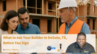 What to Ask Your Builder in DeSoto, TX, Before You Sign