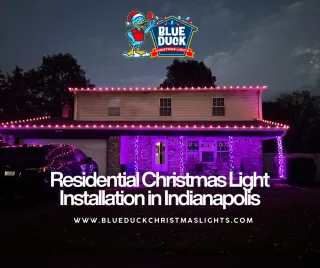 Residential Christmas Light Installation in Indianapolis