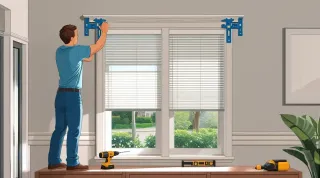 Install Outside Mount Blinds On Trimmed Windows