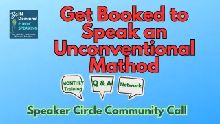 Get Booked to Speak-A few Unique Tips to Use Today [LIVE Training] | Ep 415