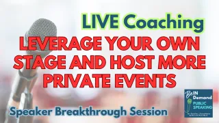 Matching Your Message to the Right Conferences [LIVE Coaching] | Ep 389